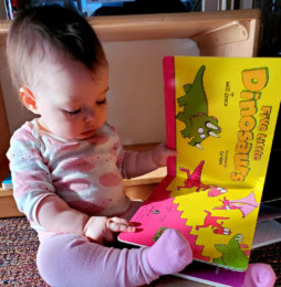 Baby reading
